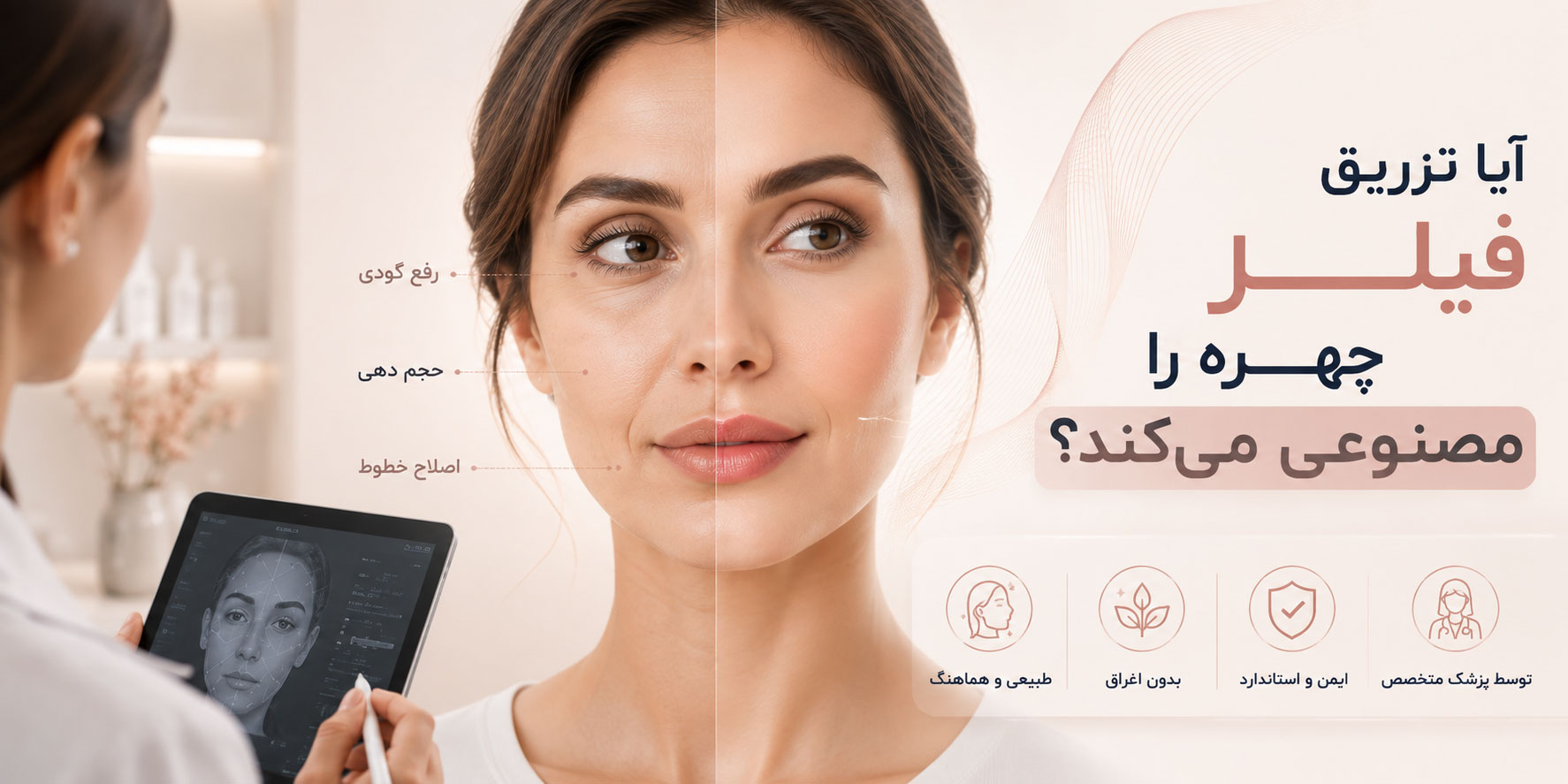 آیا تزریق فیلر چهره را مصنوعی می‌کند؟ راز حفظ حالت طبیعی صورت