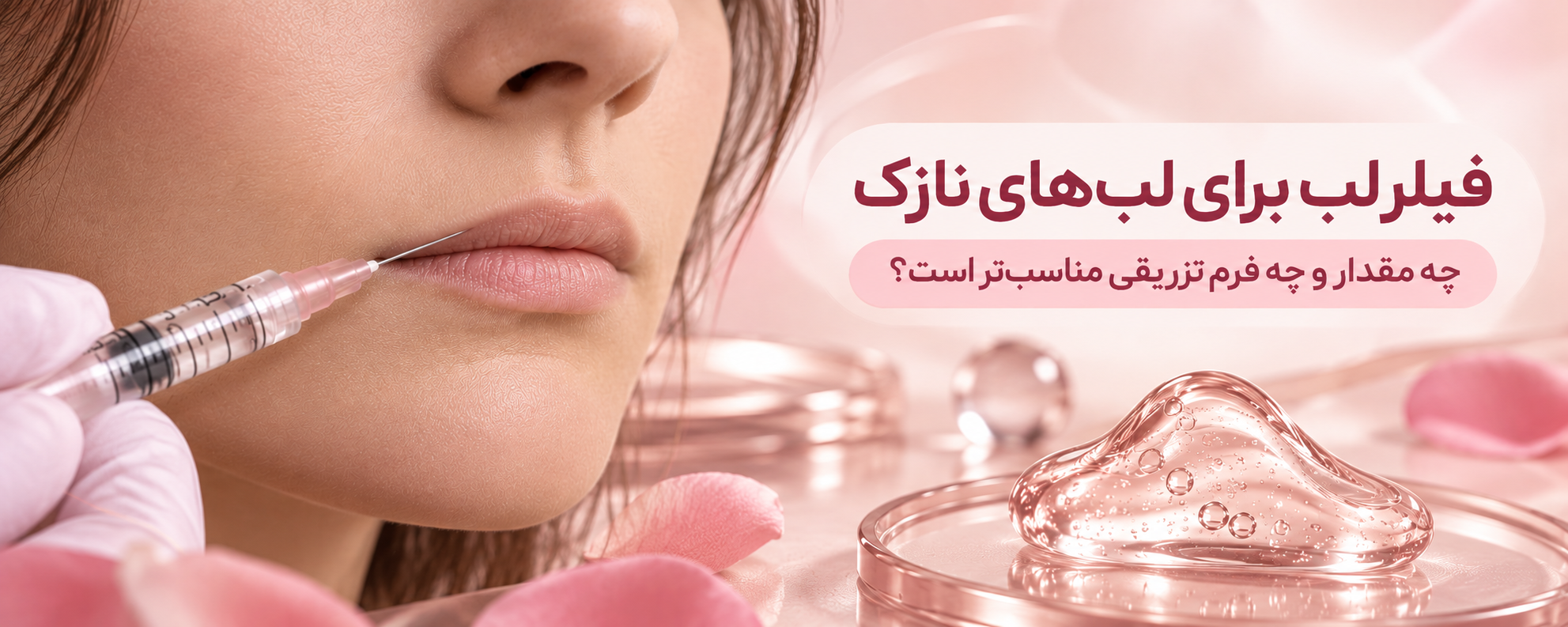 فیلر لب برای لب‌های نازک؛ چه مقدار و چه فرم تزریقی مناسب‌تر است؟